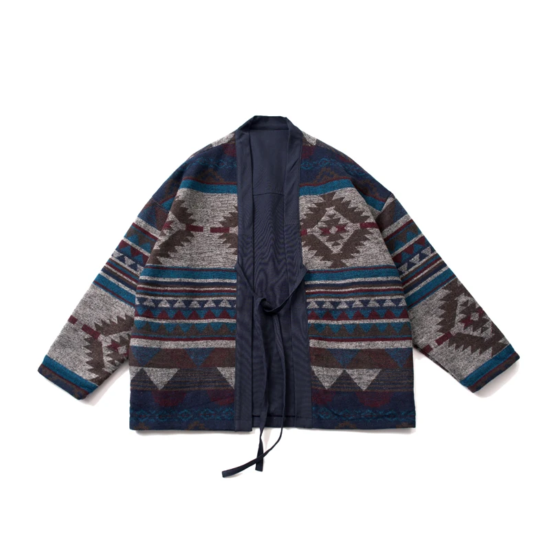 Inside Outside Wearable Jacket Spring Autumn Coat Men Japan Streetwear Vintage Loose Kimono Cardigan Cargo Jacket Outerwear