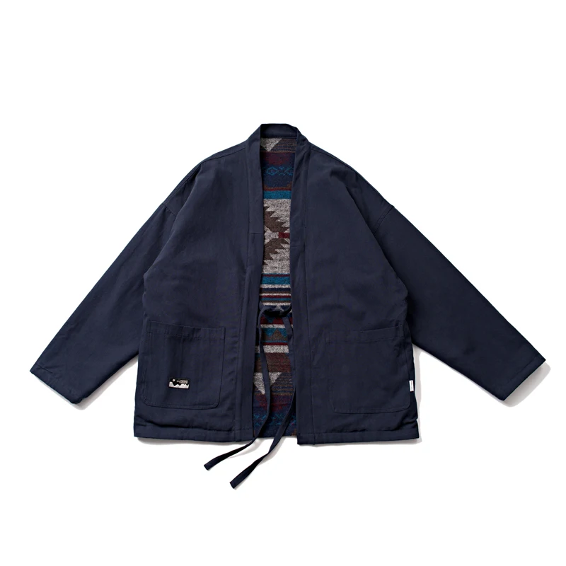 Inside Outside Wearable Jacket Spring Autumn Coat Men Japan Streetwear Vintage Loose Kimono Cardigan Cargo Jacket Outerwear