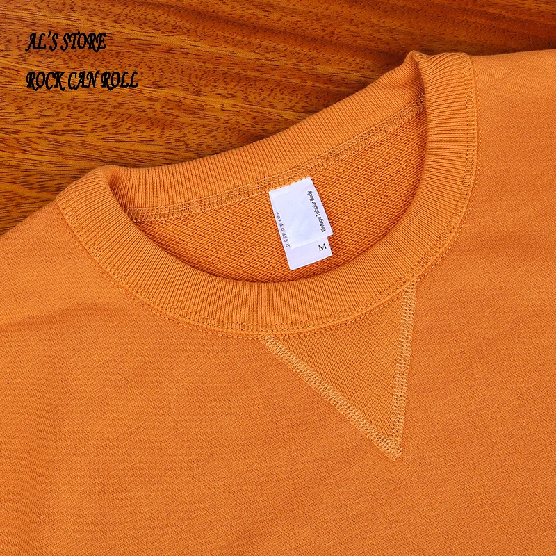 AL6163 Super Quality Heavy Thick Pullover Mans Big Cozy Flexible 400g 14.1oz Cotton Warm Shirt 10 Colors