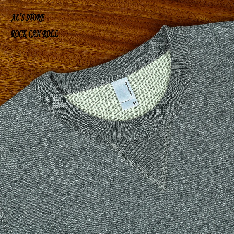 AL6163 Super Quality Heavy Thick Pullover Mans Big Cozy Flexible 400g 14.1oz Cotton Warm Shirt 10 Colors
