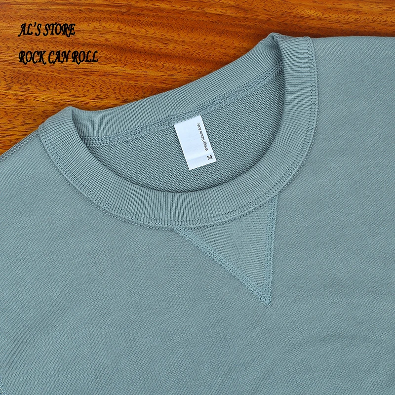 AL6163 Super Quality Heavy Thick Pullover Mans Big Cozy Flexible 400g 14.1oz Cotton Warm Shirt 10 Colors