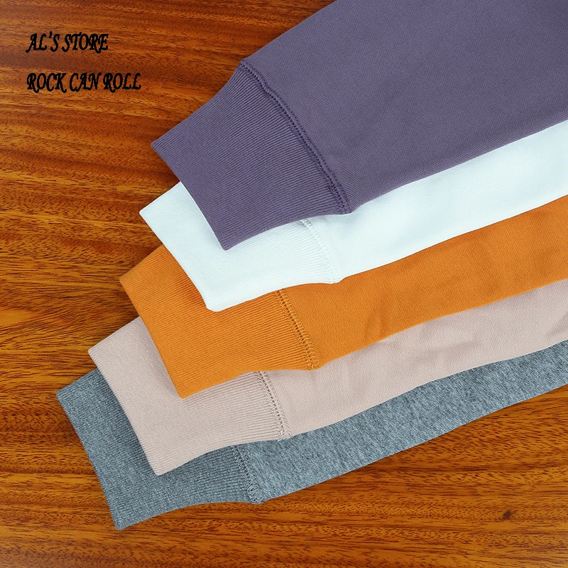 AL6163 Super Quality Heavy Thick Pullover Mans Big Cozy Flexible 400g 14.1oz Cotton Warm Shirt 10 Colors