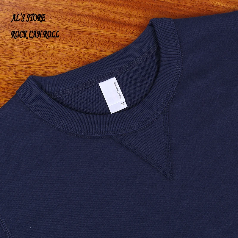 AL6163 Super Quality Heavy Thick Pullover Mans Big Cozy Flexible 400g 14.1oz Cotton Warm Shirt 10 Colors