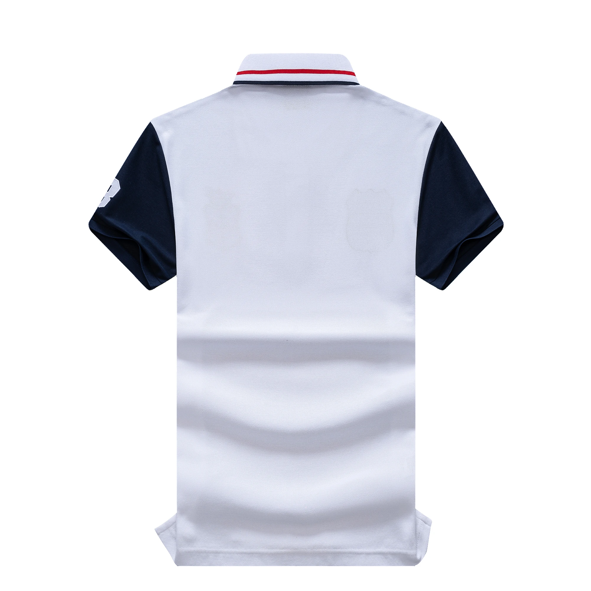 TS New Arrivals Men's Polo Shirts Short Sleeve USA Royal Luxury Embroider Number 3 Collar Tee Shirts Male Clothing US SIZE 7XL