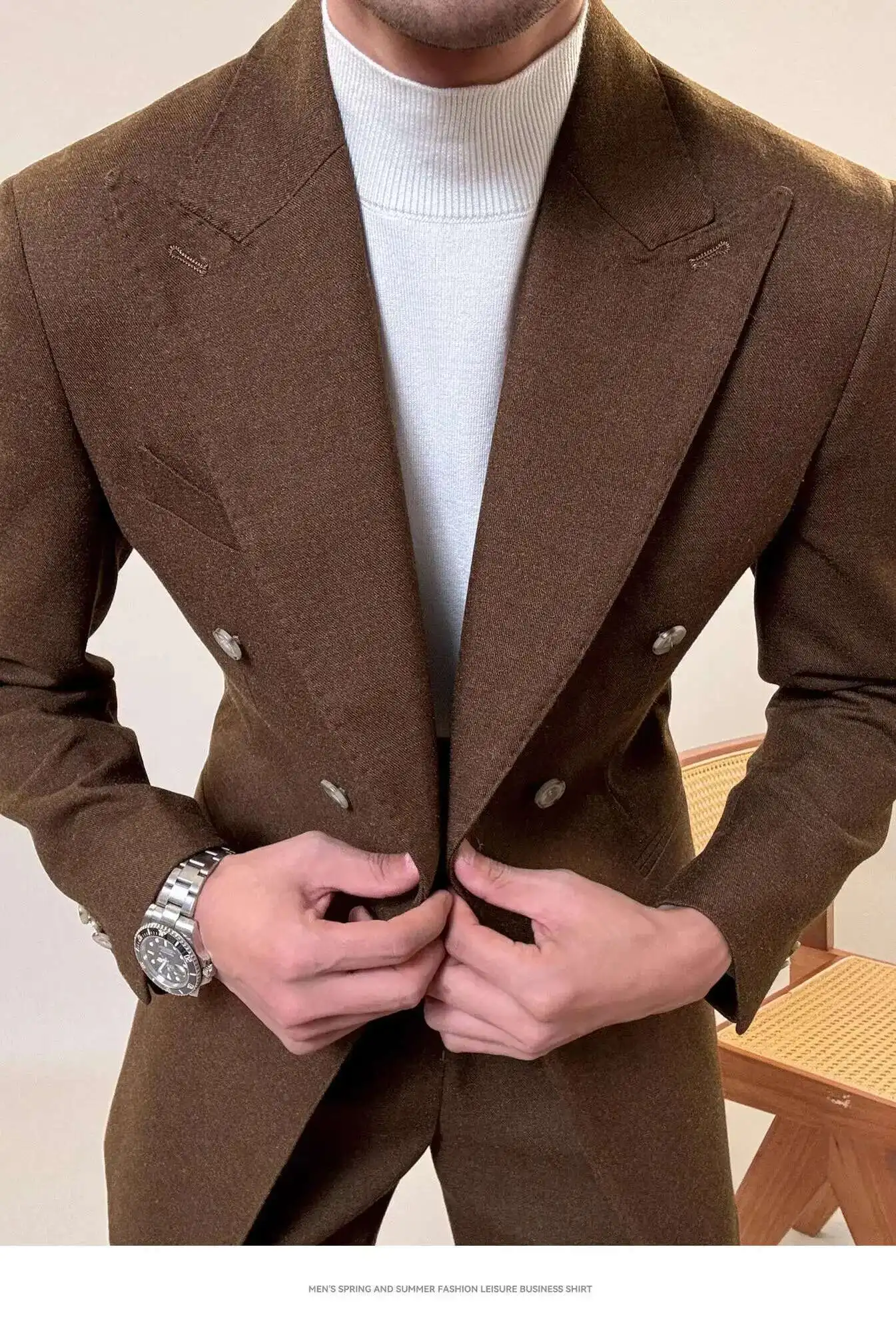 Casual Office Party Prom Costume Homme Men Tuxedo Suit Winter High Quality Business Dress Suit Wedding Suit For Men Versatile