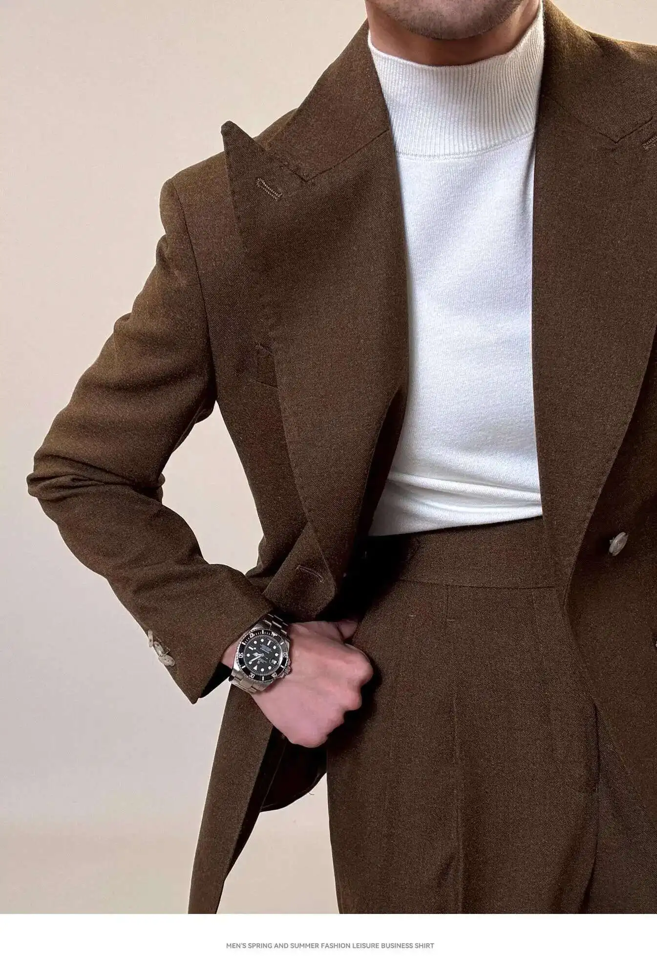 Casual Office Party Prom Costume Homme Men Tuxedo Suit Winter High Quality Business Dress Suit Wedding Suit For Men Versatile