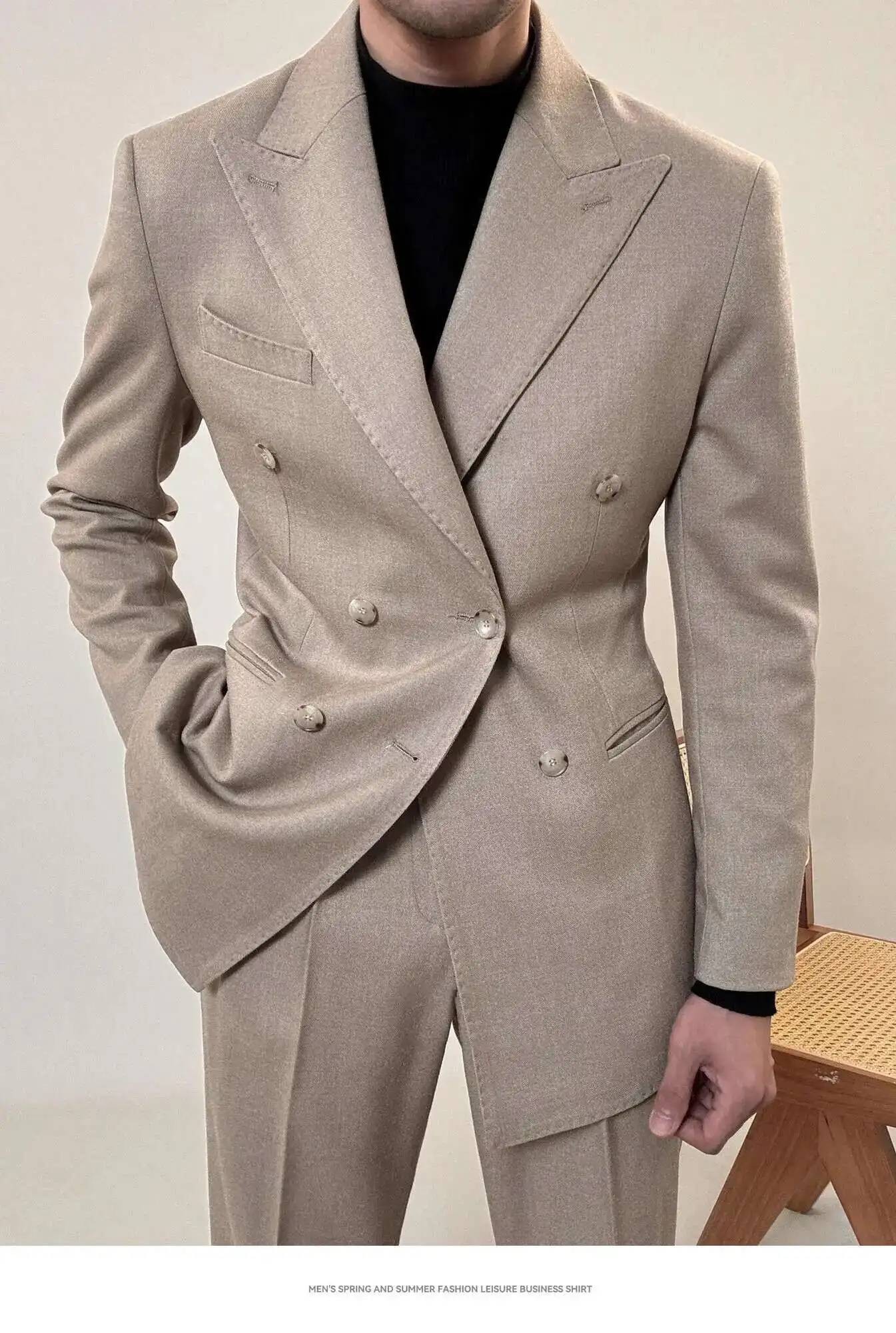 Casual Office Party Prom Costume Homme Men Tuxedo Suit Winter High Quality Business Dress Suit Wedding Suit For Men Versatile