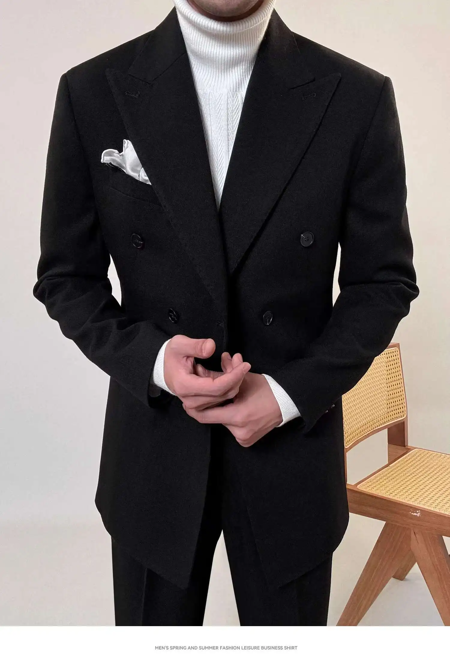 Casual Office Party Prom Costume Homme Men Tuxedo Suit Winter High Quality Business Dress Suit Wedding Suit For Men Versatile