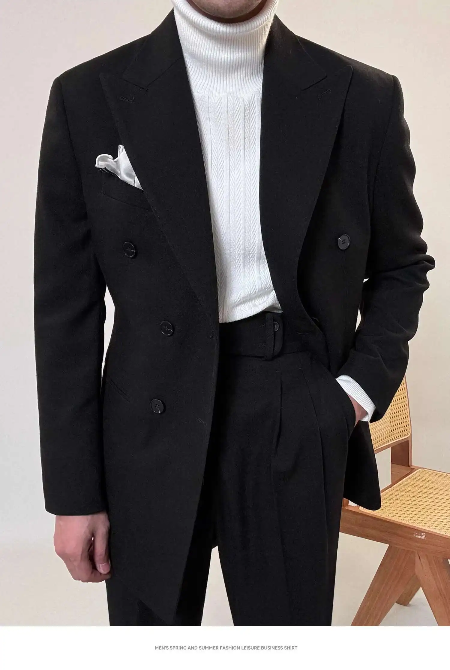 Casual Office Party Prom Costume Homme Men Tuxedo Suit Winter High Quality Business Dress Suit Wedding Suit For Men Versatile