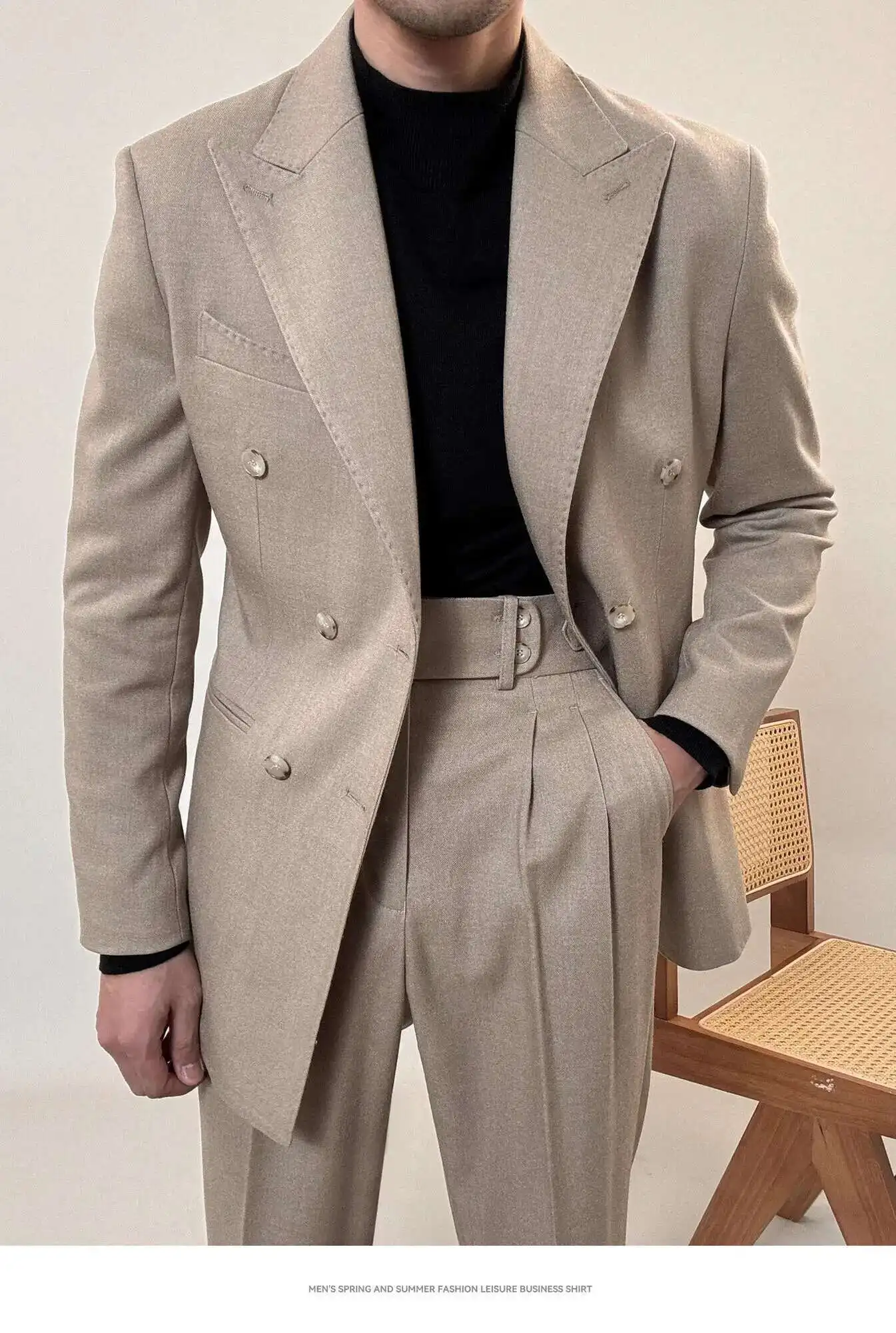 Casual Office Party Prom Costume Homme Men Tuxedo Suit Winter High Quality Business Dress Suit Wedding Suit For Men Versatile