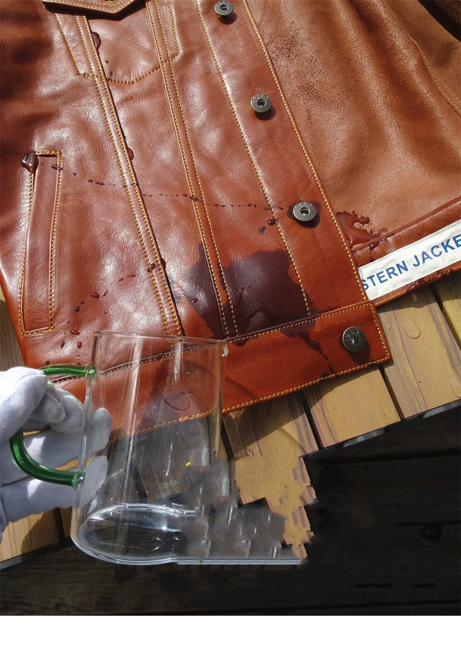 Brown Spring Leather Jacket Men Retro Style American Size Genuine Natural Cowhide Single Breasted Denim Leather Coat