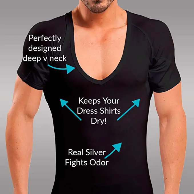 WESPROJECT Micro Modal Sports Anti Sweat Proof T Shirt Slim Fit Crew Neck Black T-Shirt
