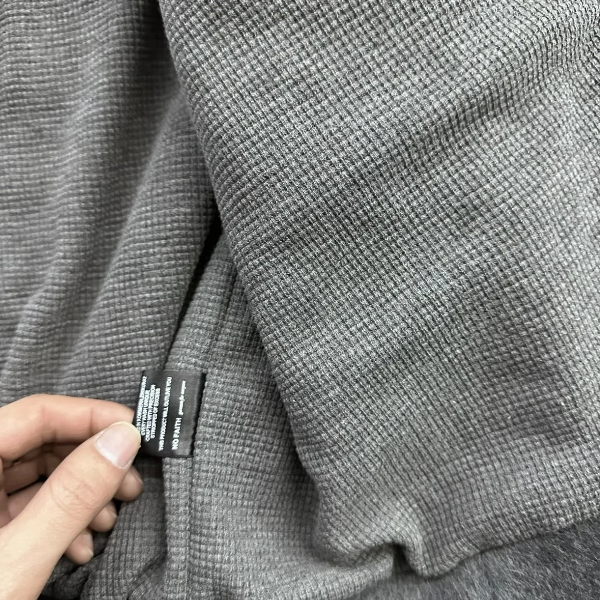 No faith studios double breasted stand-up collar double-sided wool boxy jacket