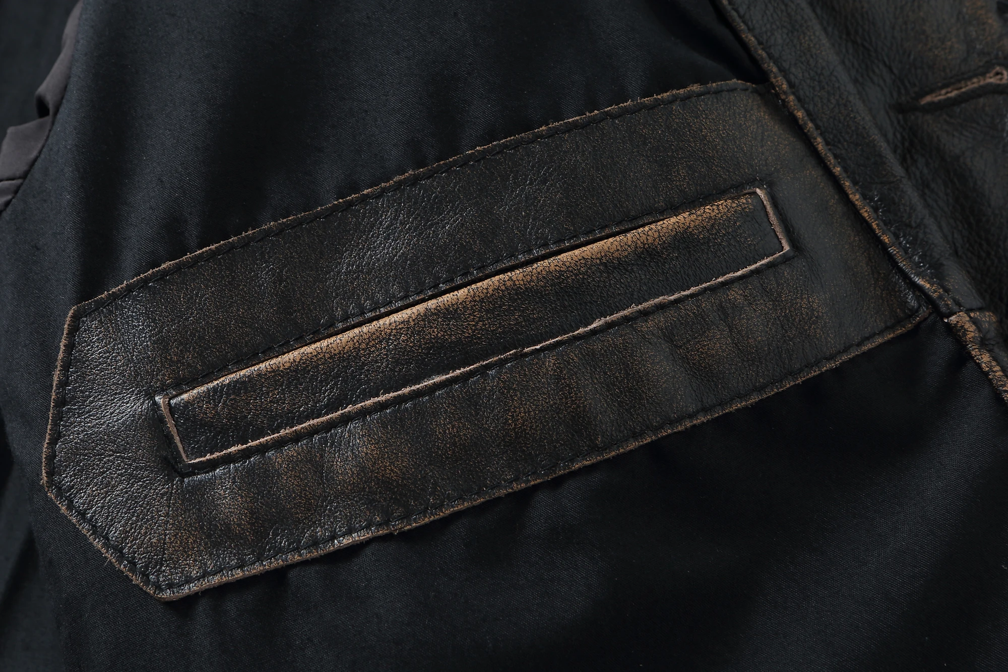 Classic M43 Trench Coat Cowhide Military Genuine Leather Jacket Medium and Long Multi-pocket Mens Vintage Leather Jacket