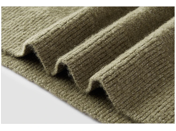 Semir Knitted Sweater Men Winter Half-Open Placket High Collar Wool Blend 2025 New Basic Pullover Men's Clothing