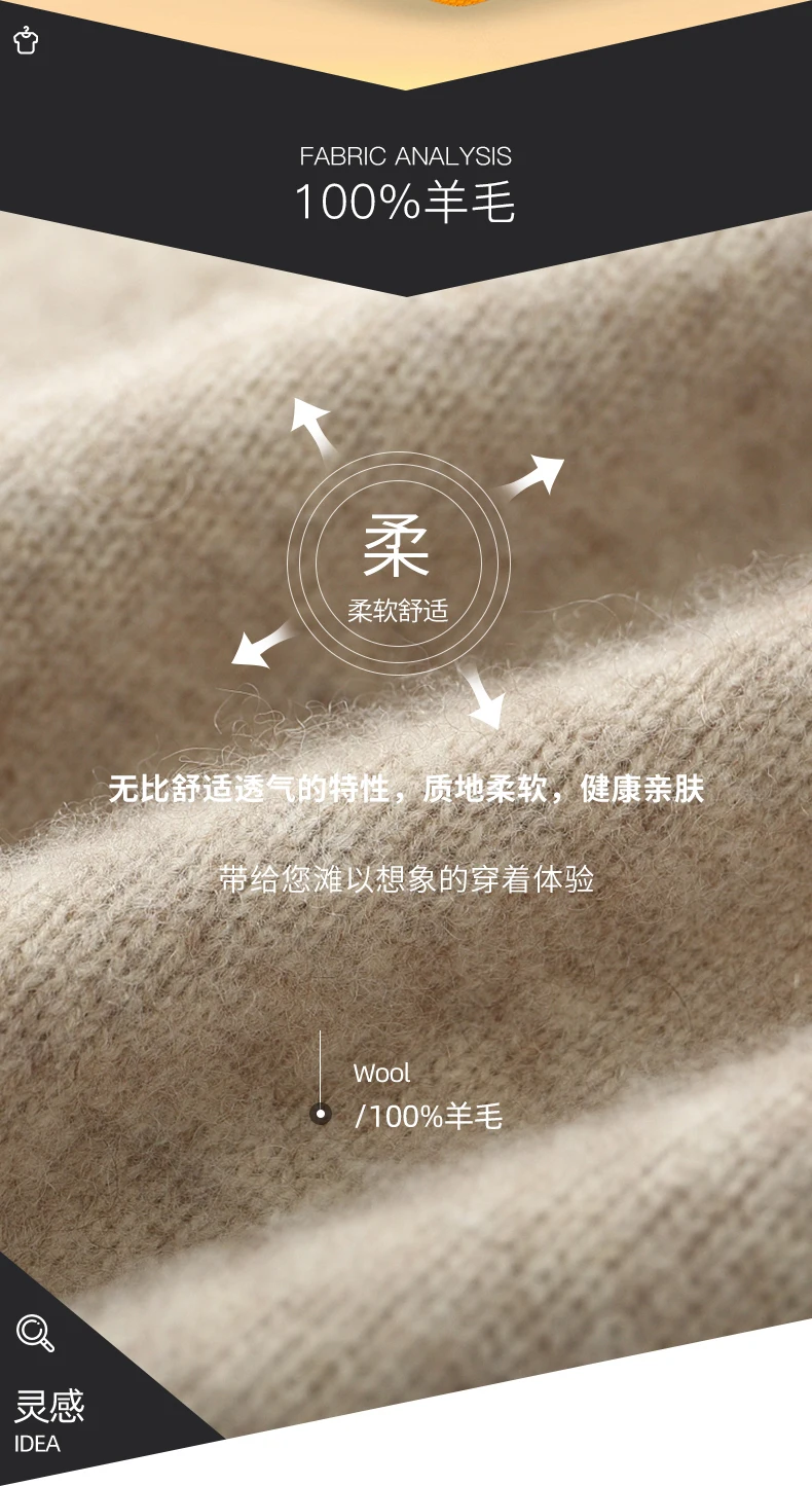 DjzDsm Men's 100% Pure Wool Top Coat Thickened Half High Collar Knitted Sweater Loose Zipper Half High Collar Outerwear Sweater
