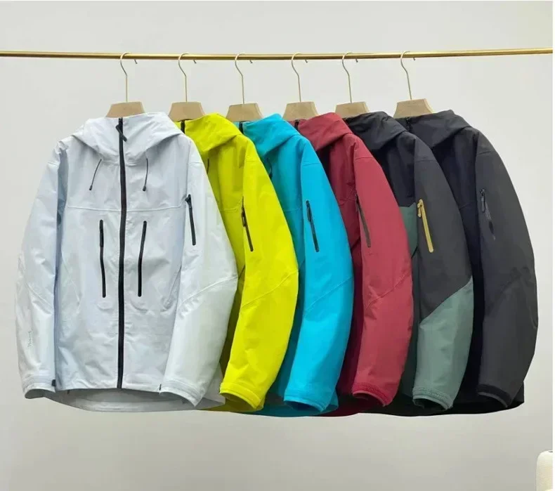 ARC Outdoor Raincoat Windproof Fashion Sports Camping Mountaineering Fishing Men's and Women's Solid Color High Quality Jacket