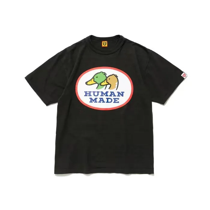 2026 New HUMAN MADE Love Printed T-shirt Japanese Trendy Brand High Quality Bamboo Cotton Men's and Women's Short Sleeves
