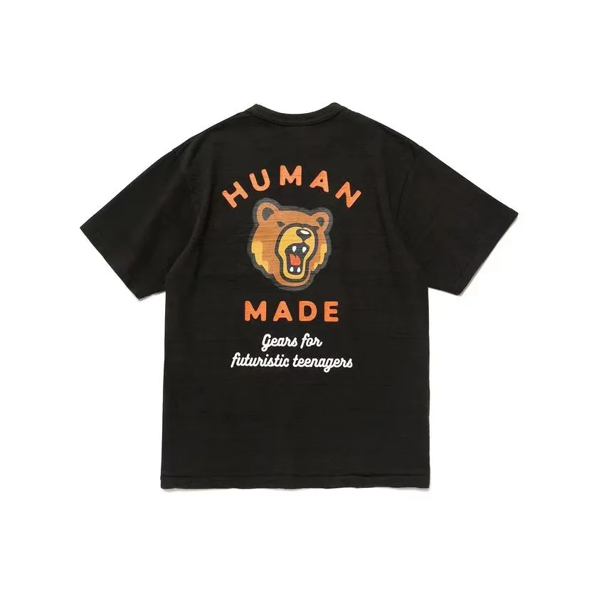2026 New HUMAN MADE Love Printed T-shirt Japanese Trendy Brand High Quality Bamboo Cotton Men's and Women's Short Sleeves
