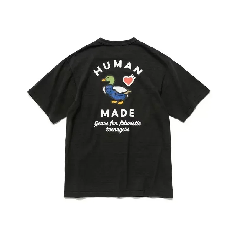 2026 New HUMAN MADE Love Printed T-shirt Japanese Trendy Brand High Quality Bamboo Cotton Men's and Women's Short Sleeves