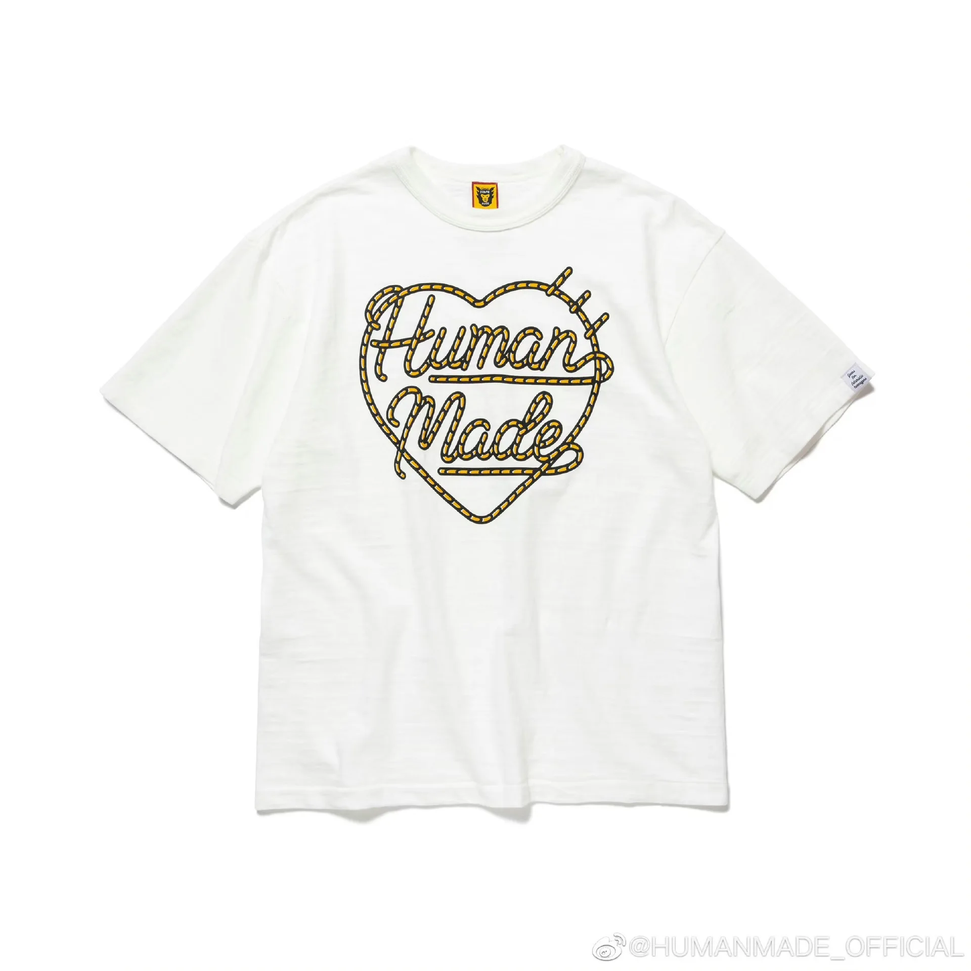 2026 New HUMAN MADE Love Printed T-shirt Japanese Trendy Brand High Quality Bamboo Cotton Men's and Women's Short Sleeves