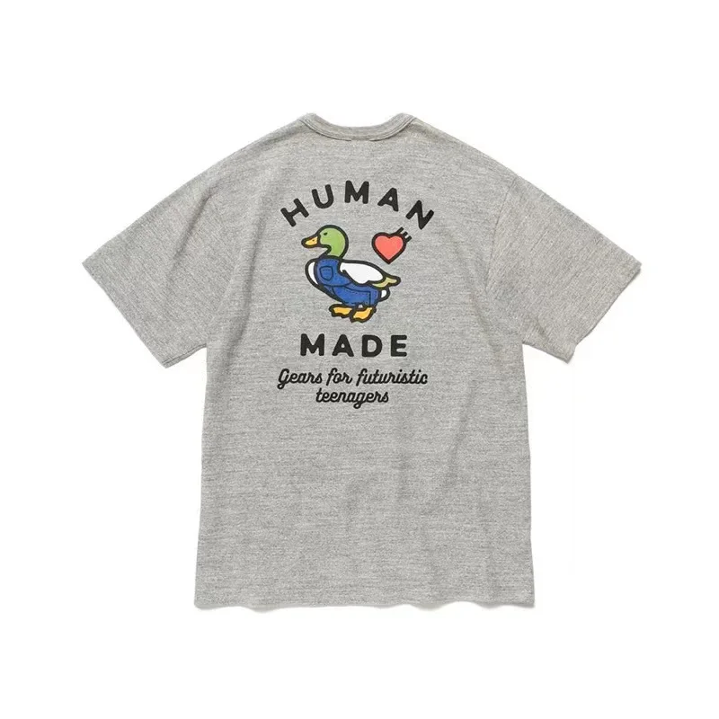 2026 New HUMAN MADE Love Printed T-shirt Japanese Trendy Brand High Quality Bamboo Cotton Men's and Women's Short Sleeves