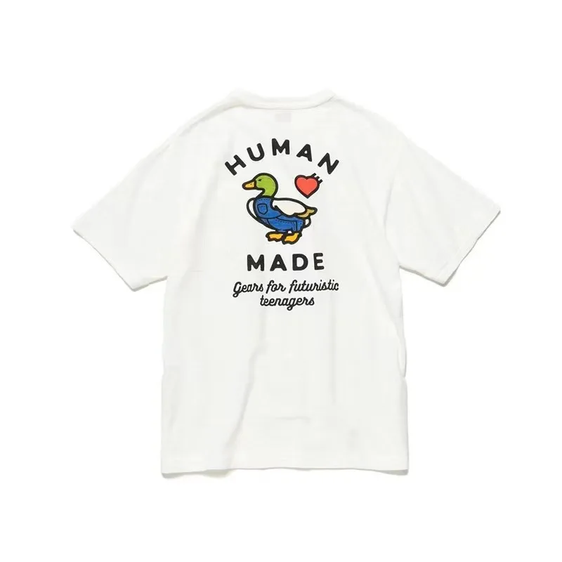 2026 New HUMAN MADE Love Printed T-shirt Japanese Trendy Brand High Quality Bamboo Cotton Men's and Women's Short Sleeves