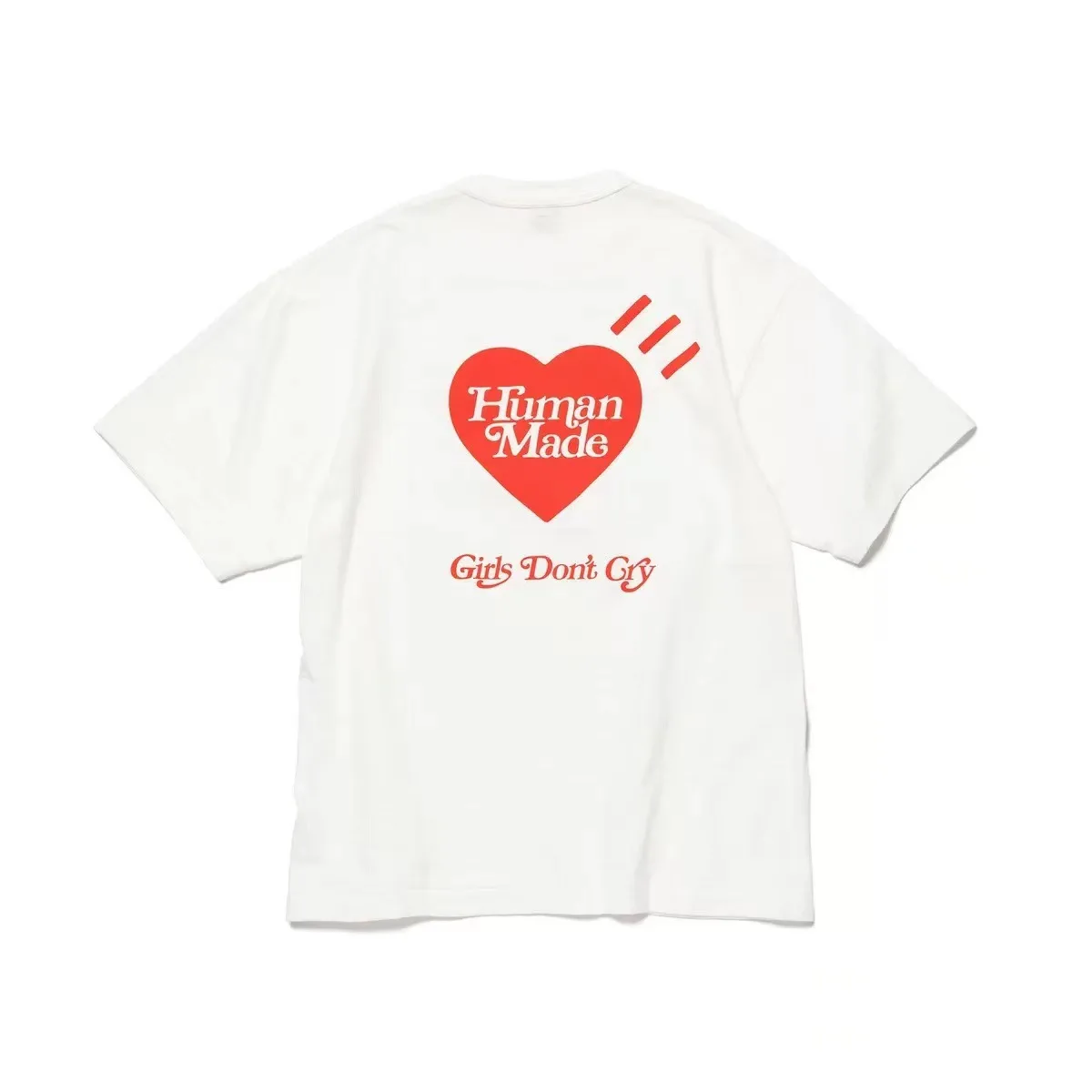2026 New HUMAN MADE Love Printed T-shirt Japanese Trendy Brand High Quality Bamboo Cotton Men's and Women's Short Sleeves