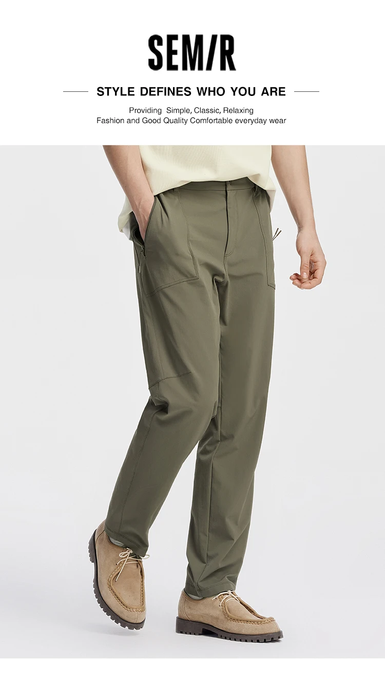 Semir Men Pants Easy Care Breathable Durable Tapered Urban Commuter Style Functional Autumn Trousers Daily Wear 2026