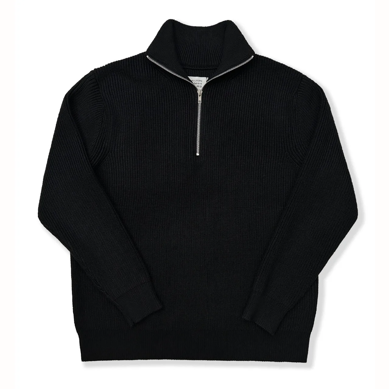 2026 Autumn Semi-zip Turtleneck Sweater Cotton Knitted Blended Jacket Loose Lazy Wind Knitted Jumper Men