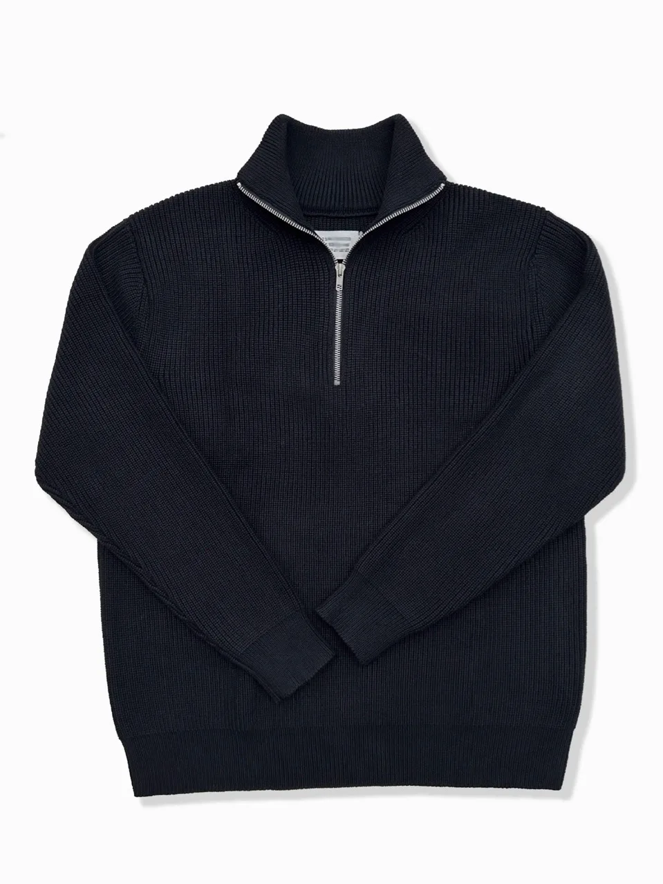 2026 Autumn Semi-zip Turtleneck Sweater Cotton Knitted Blended Jacket Loose Lazy Wind Knitted Jumper Men