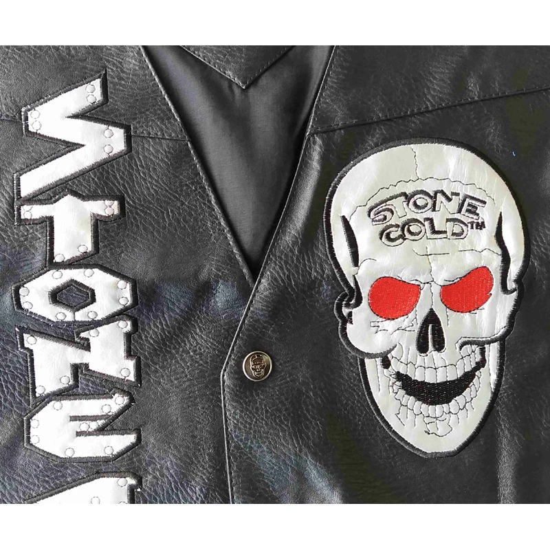 WWF WHOOP ASS 100% SOB Stone Cold Steve Austin 316 Smoking Skull Vest Attitude Era New Vintage Merchandise Collectible