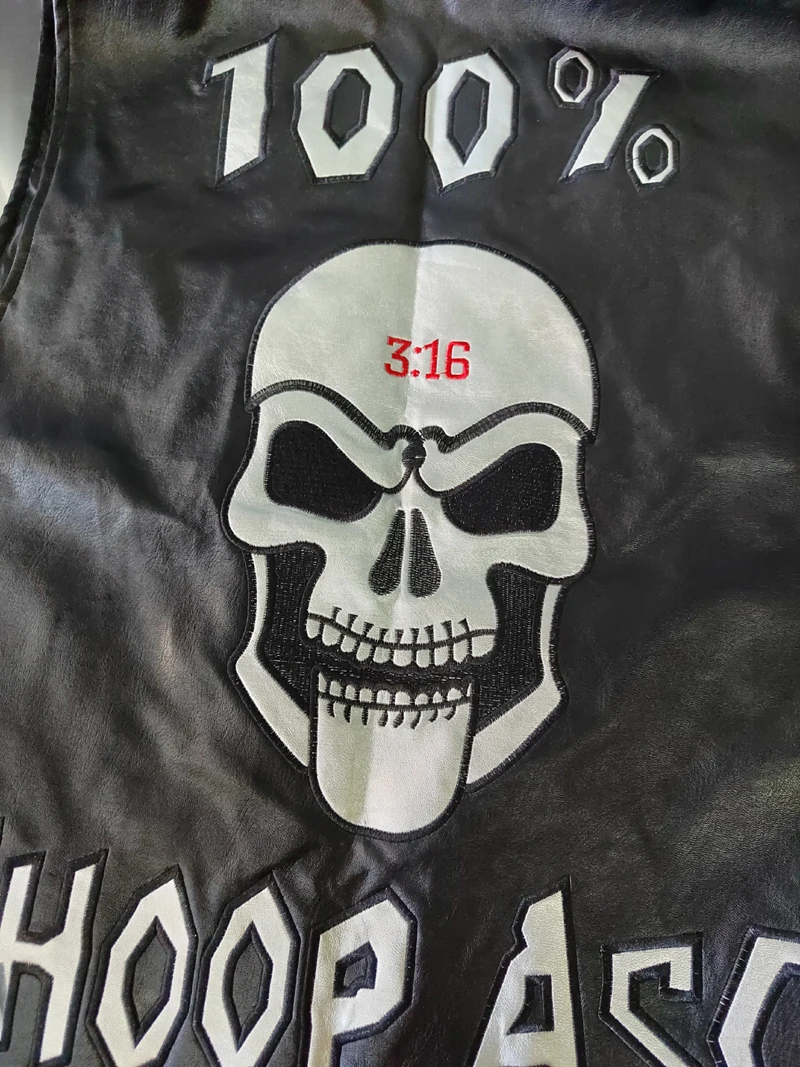 WWF WHOOP ASS 100% SOB Stone Cold Steve Austin 316 Smoking Skull Vest Attitude Era New Vintage Merchandise Collectible