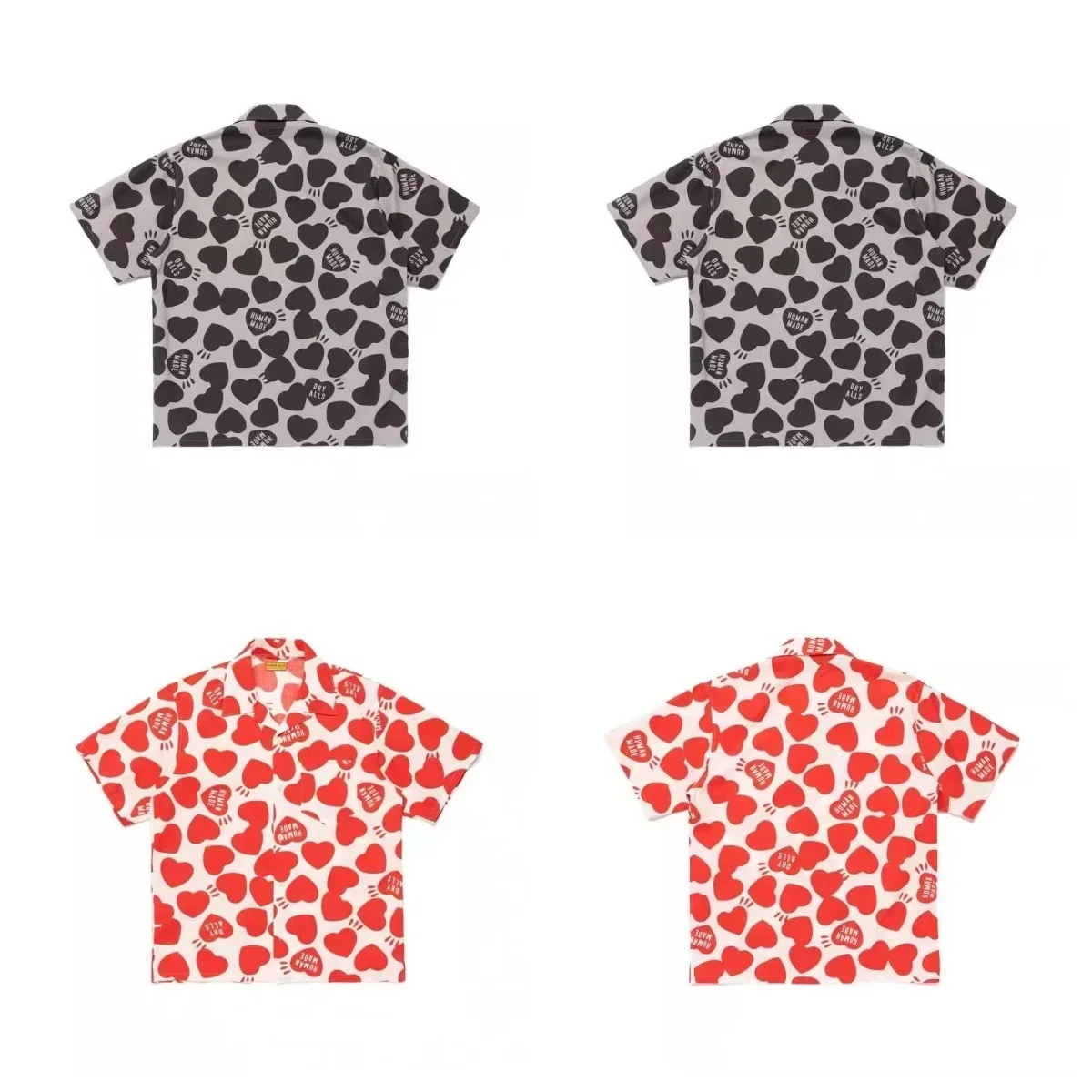2026 Summer New HUMAN MADE Full Print Hawaiian Shirt Japanese Retro Unisex Beach Short Sleeved Shirt