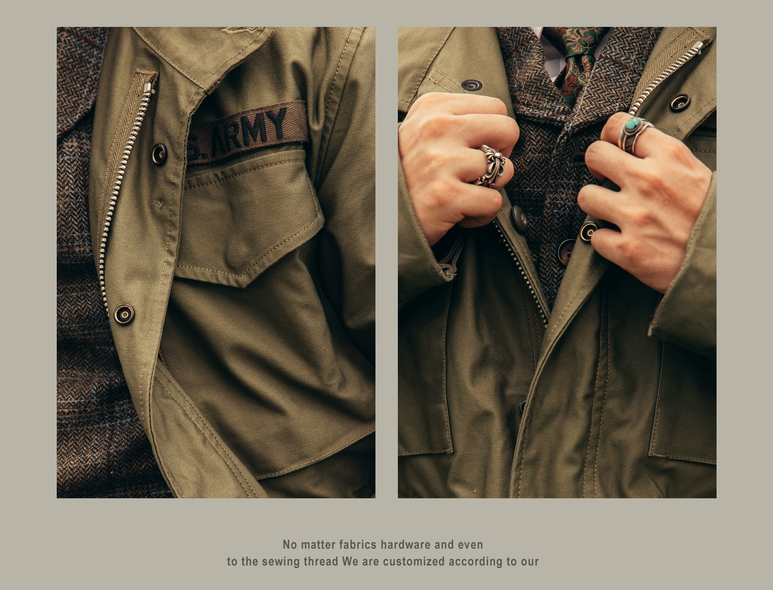 M65 Red Tornado High Quality Cotton US Size Reissue Hand-Made Classic Army Jacket