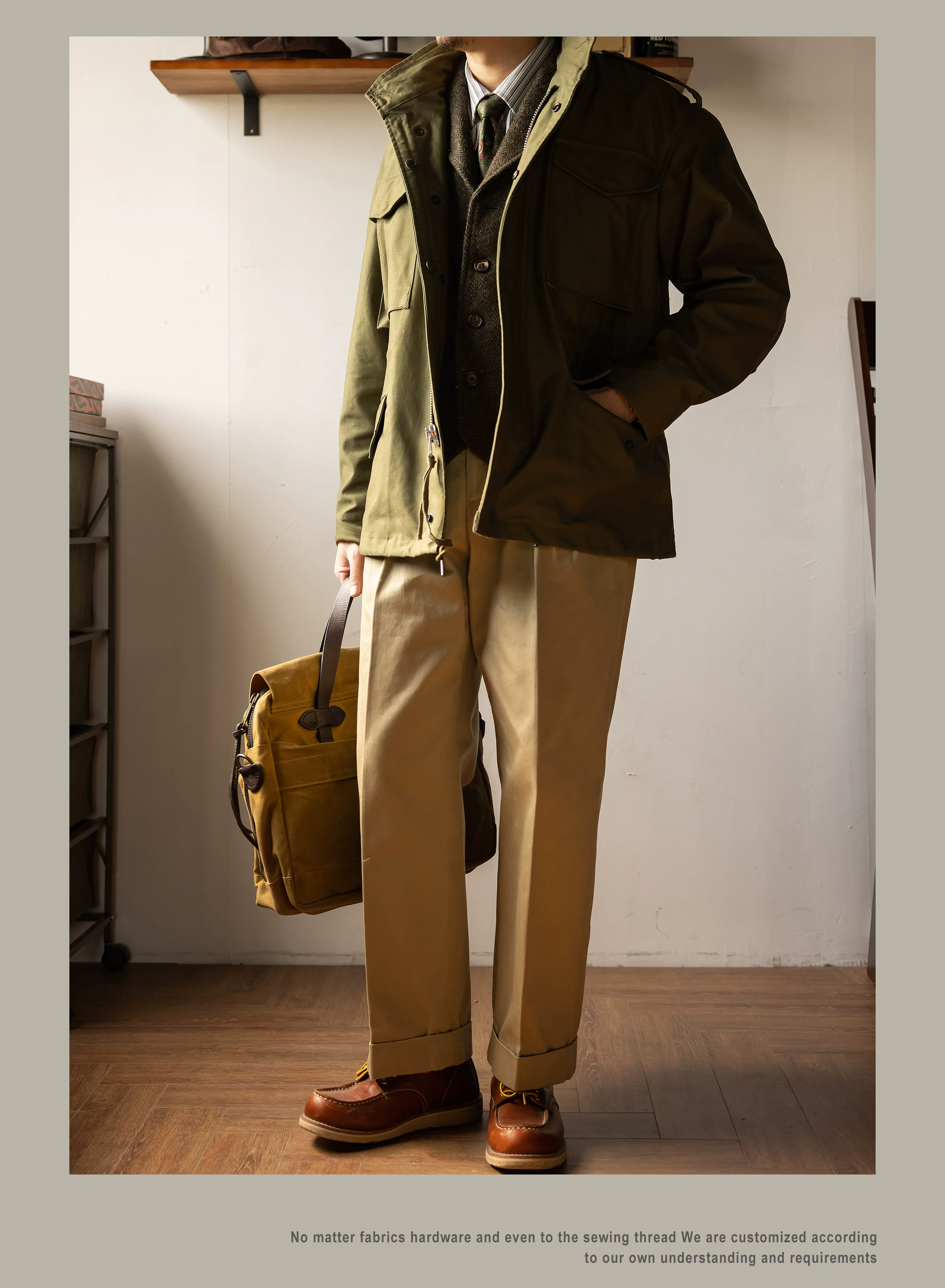 M65 Red Tornado High Quality Cotton US Size Reissue Hand-Made Classic Army Jacket