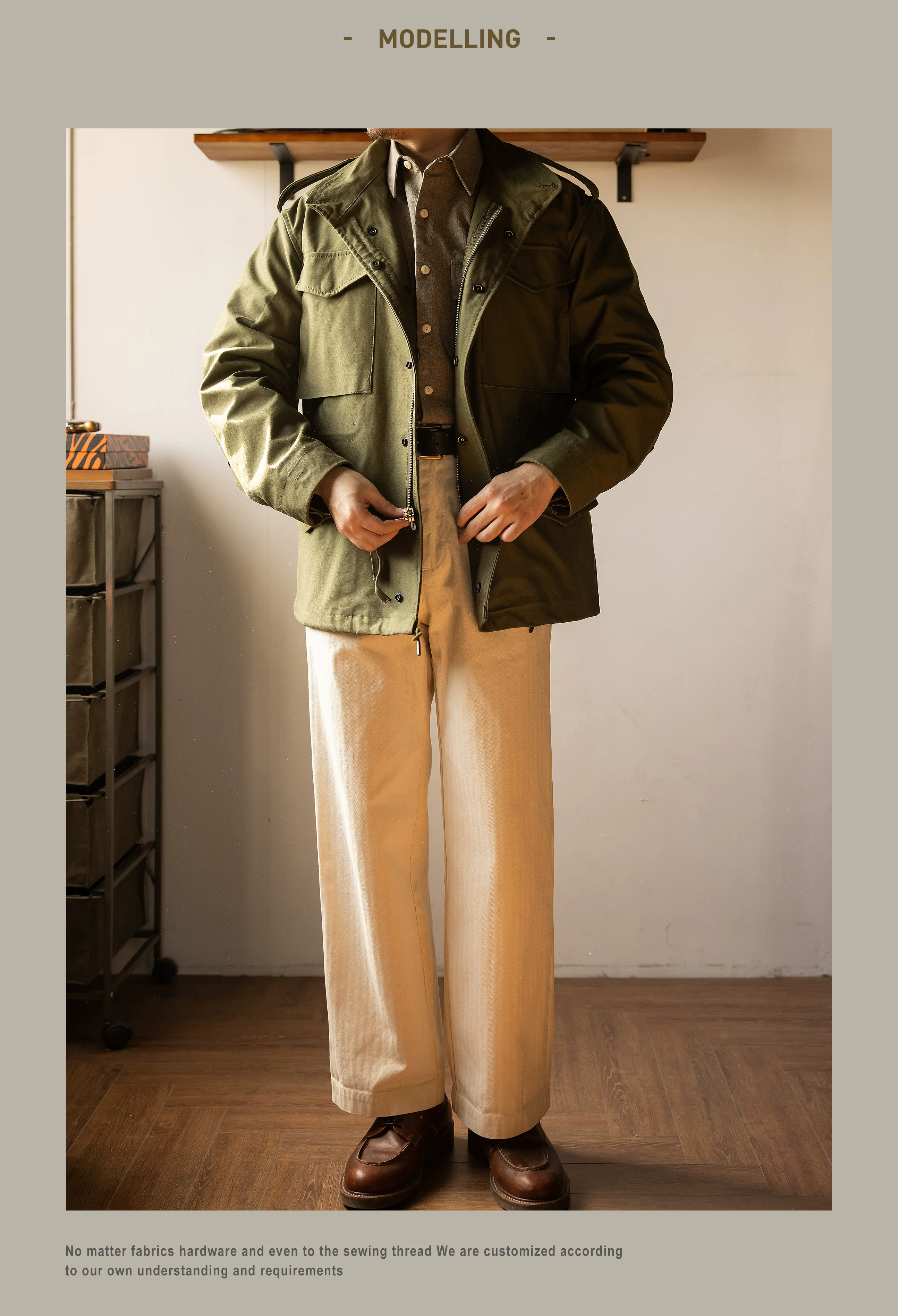 M65 Red Tornado High Quality Cotton US Size Reissue Hand-Made Classic Army Jacket