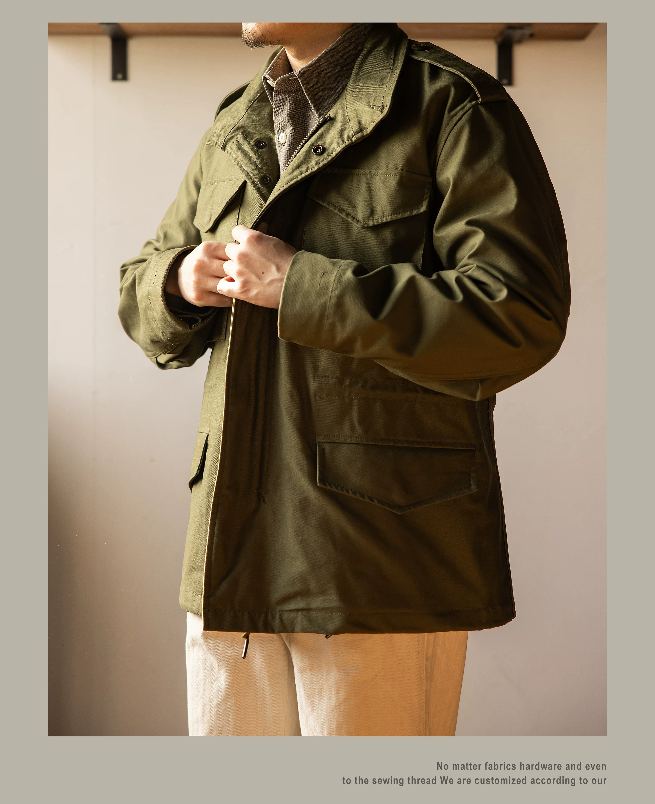 M65 Red Tornado High Quality Cotton US Size Reissue Hand-Made Classic Army Jacket