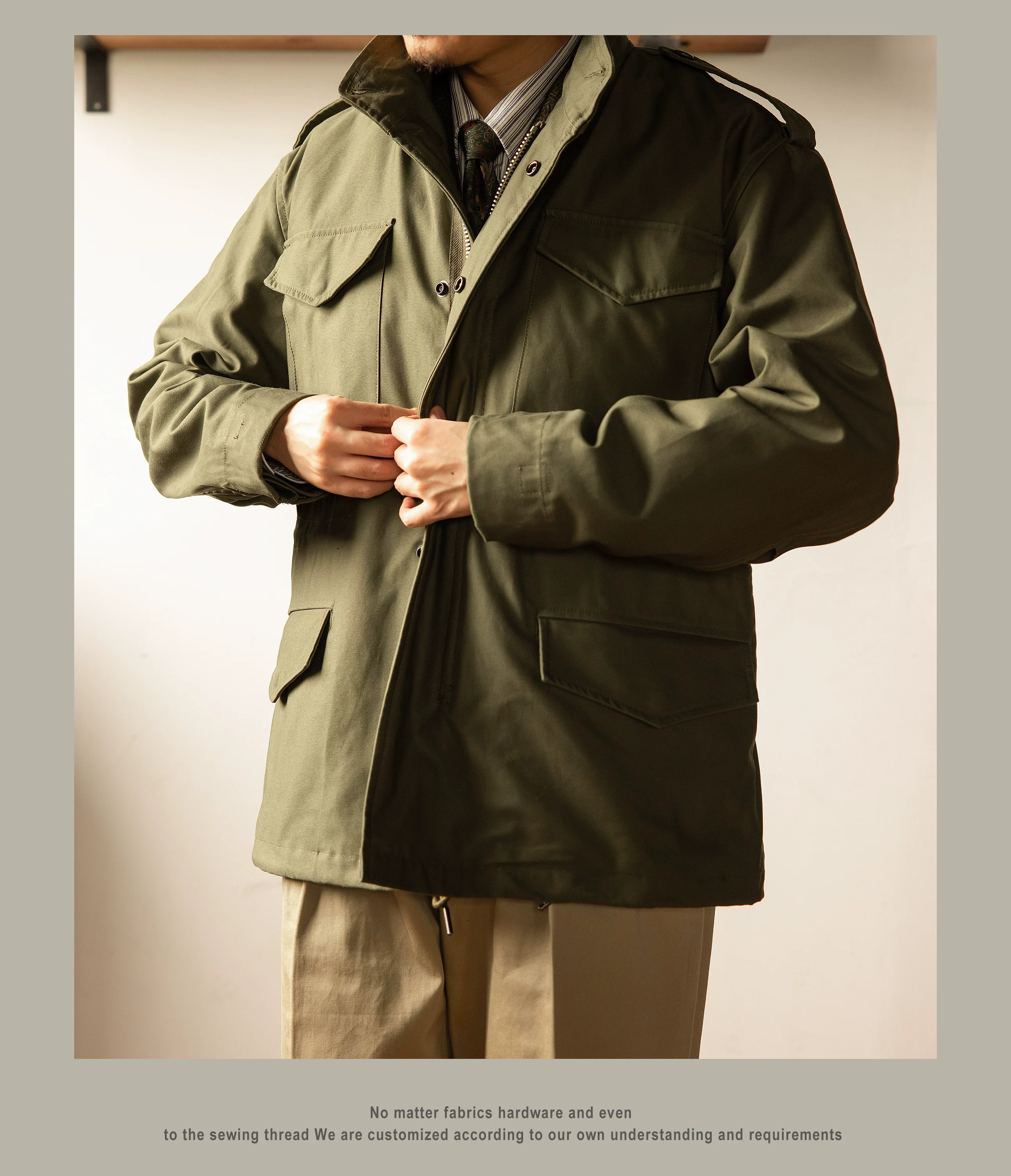 M65 Red Tornado High Quality Cotton US Size Reissue Hand-Made Classic Army Jacket