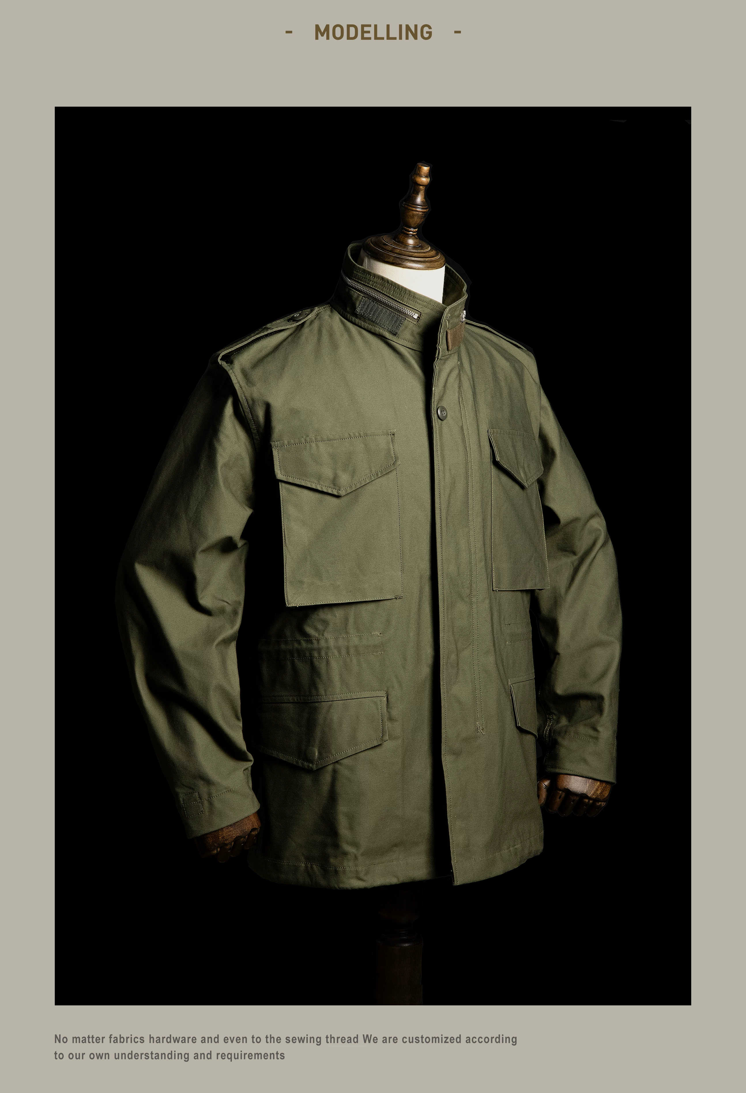 M65 Red Tornado High Quality Cotton US Size Reissue Hand-Made Classic Army Jacket