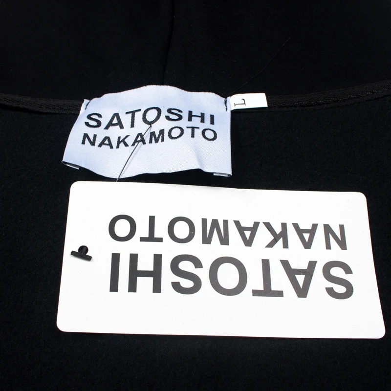 Vintage Distressed Trend Diamond Studded Satoshi Nakamoto Hooded Sweatshirt Men Women New High Street Fashion Hip Hop Pullover