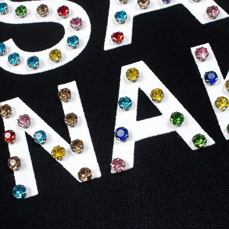 Vintage Distressed Trend Diamond Studded Satoshi Nakamoto Hooded Sweatshirt Men Women New High Street Fashion Hip Hop Pullover