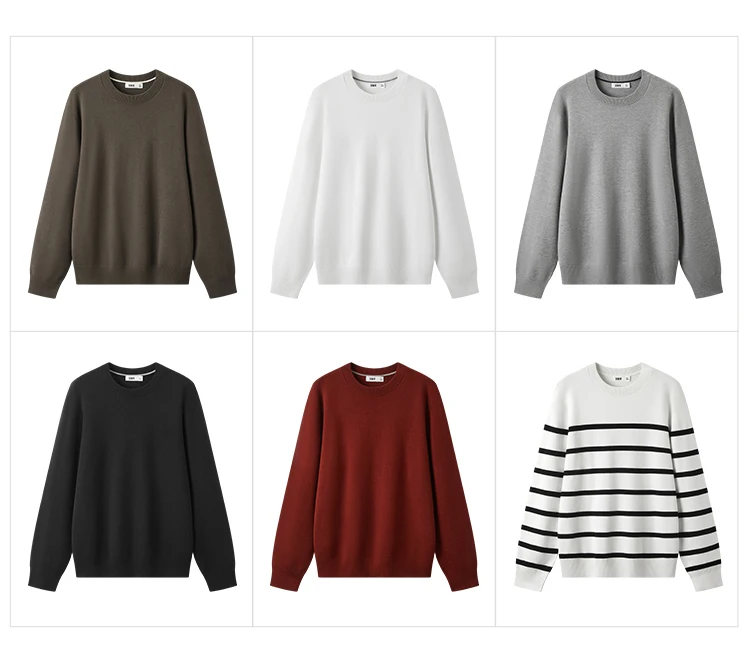Semir Men Sweater Thermal Warmth Antistatic Fabric Knit Texture Layering Essential Soft Touch 2026 Winter Everyday Style