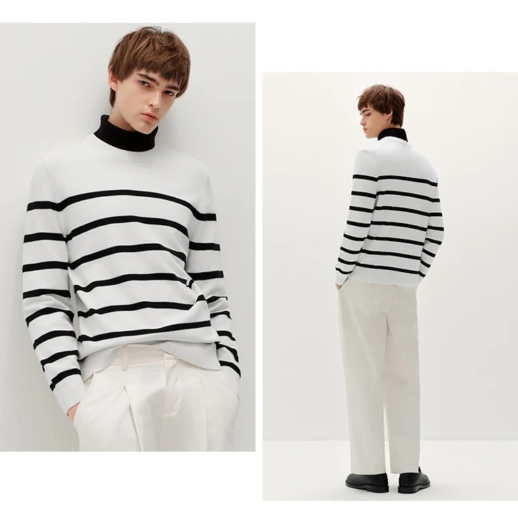 Semir Men Sweater Thermal Warmth Antistatic Fabric Knit Texture Layering Essential Soft Touch 2026 Winter Everyday Style