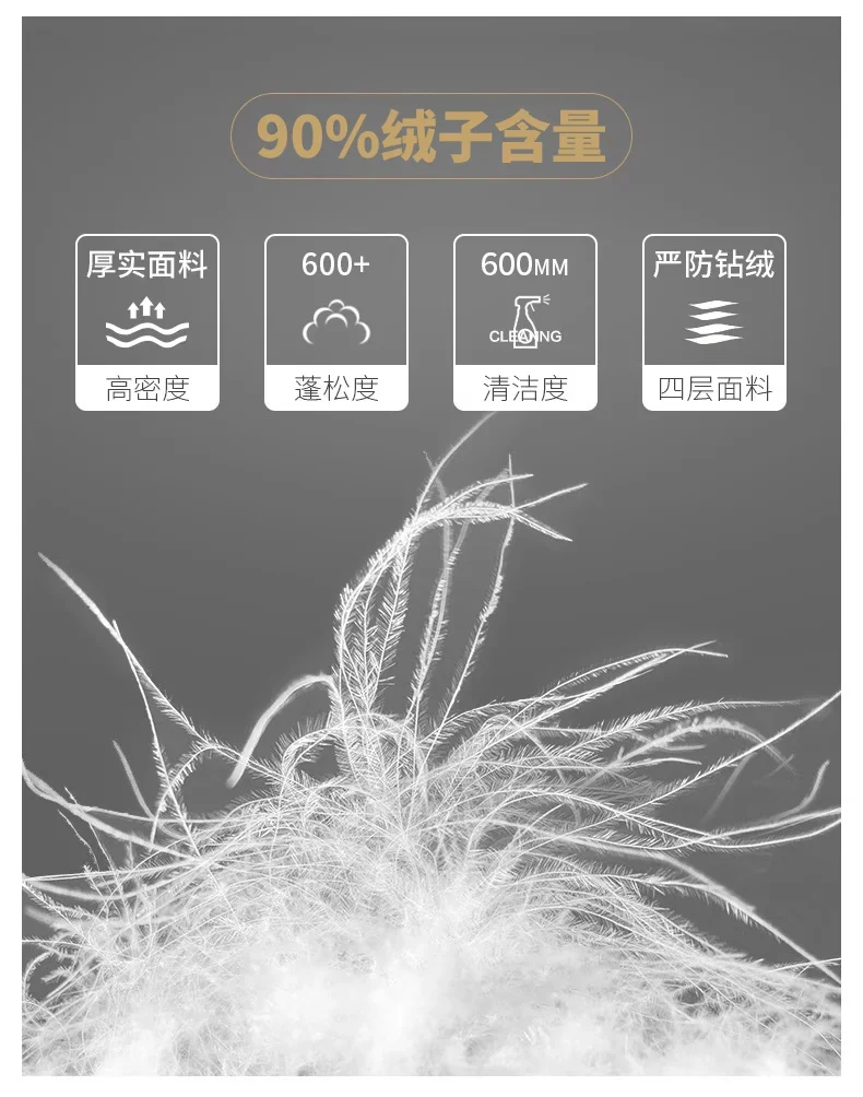 2026 Winter New Down Vest Coat Waterproof Fabric 90% Duck Down Content Thickened Warm Fashion Casual Down Shoulder