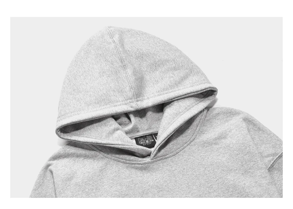 Solid Color Casual Long Sleeve Sweatshirts Mens Autumn Loose Simple Drop Shoulder Hoodies Men