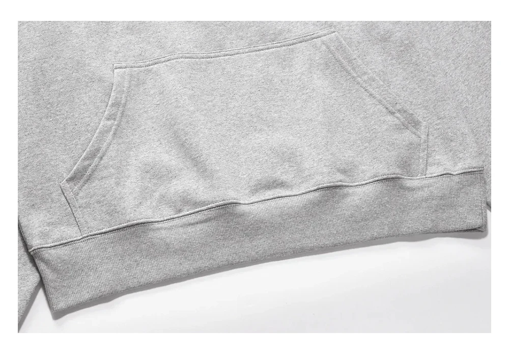 Solid Color Casual Long Sleeve Sweatshirts Mens Autumn Loose Simple Drop Shoulder Hoodies Men