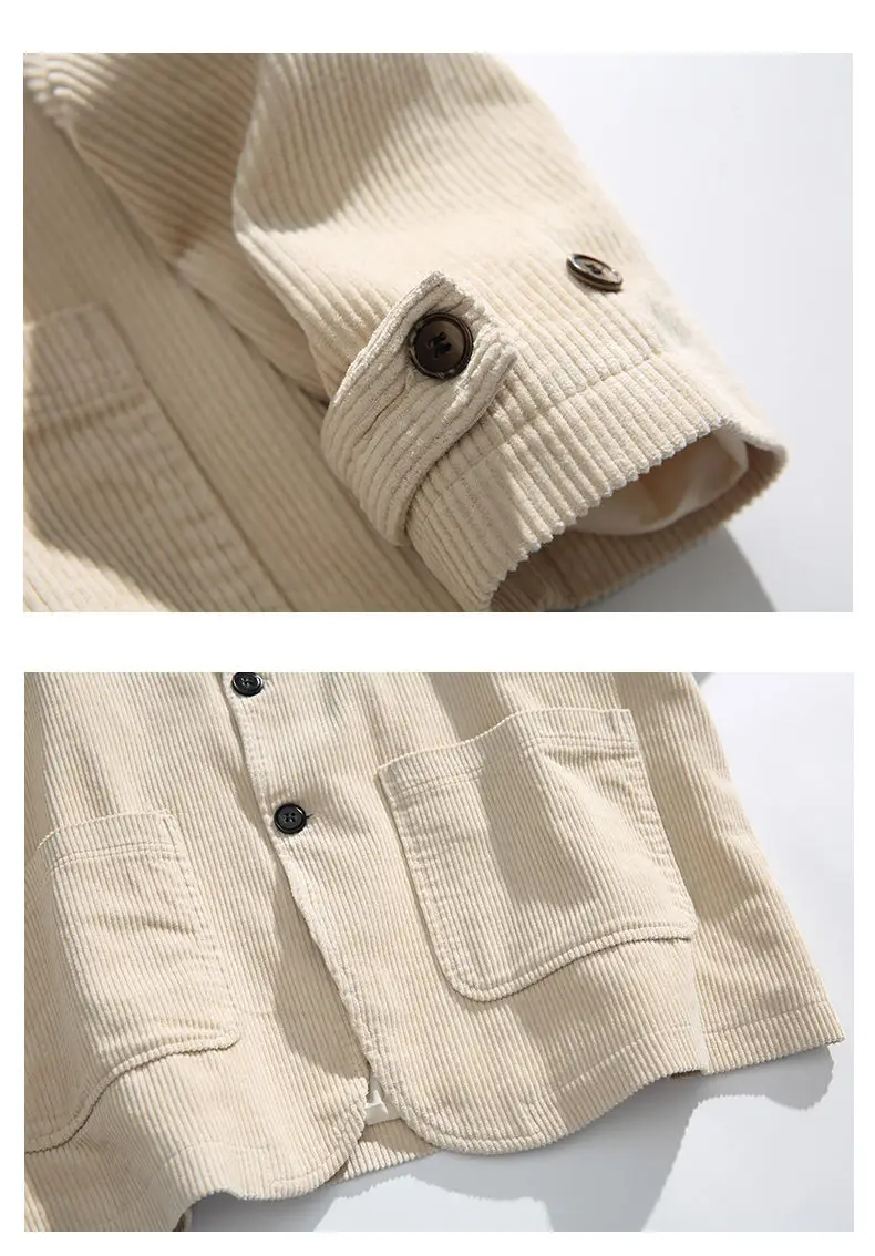 Corduroy Jacket Blazers Men Japanese Streetwear Amikaki Fashion Oversize Loose Casual Blazer Suit Coat Cityboy Jacket Clothing