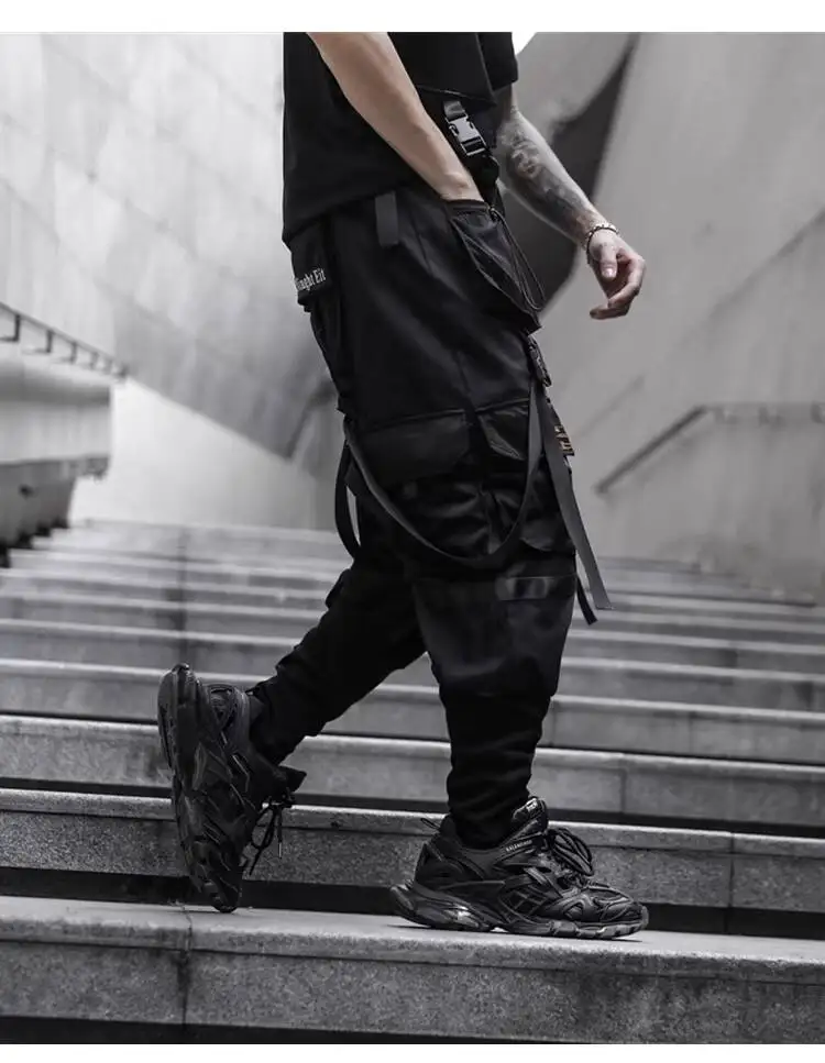 HKSH Spring New Men's Dark China-Chic Version Leggings Trend Ins Casual Overalls Safari Style Chic Ins Cotton Cargo Pants HK4992