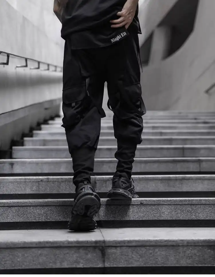 HKSH Spring New Men's Dark China-Chic Version Leggings Trend Ins Casual Overalls Safari Style Chic Ins Cotton Cargo Pants HK4992